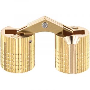 2pcs Charni&egrave;re Cylindrique Charni&egrave;re Invisible Porte Placard Armoire 12mm angle ouvrir 180&deg;