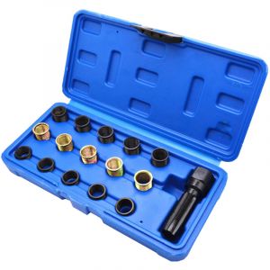 R&eacute;paration de bougie dallumage Kit Outil de R&eacute;paration de Filetage de Bougie dAllumage M14x1.25 Taraud outillage outil