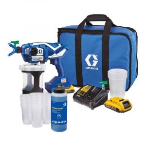 Graco - jamais utilisé] Pulvérisateur airless UltraMAX sans fil 18V (2x2,0 Ah) 138 bar + 25 godets 17P258X2