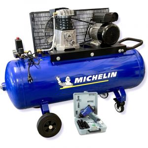 Michelin - compresseur 150 litres 3CV avec coffret clé à choc