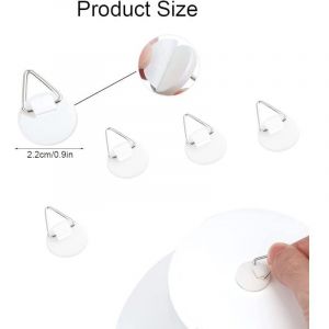 30 Pi&egrave;ces Crochet Adh&eacute;sif Tableau, Accroche Tableau Adhesif, Accroche Assiette Murale, Porte Assiette Murale, Crochet Adhesif Mural Tableau, Supports