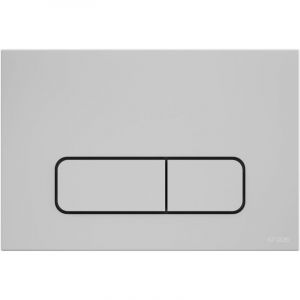 Plaque de d&eacute;clenchement rectangulaire compatible avec le b&acirc;ti-support Sigma Geberit - Blanc