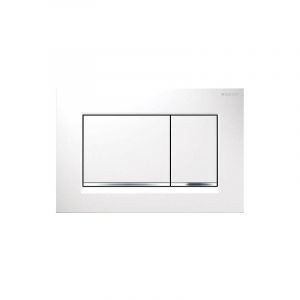 Geberit - plaque de commande Sigma 30 blanc/chromé/blanc