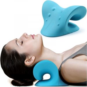Relaxateur de cou et d'épaules, dispositif de traction cervicale pour soulager la douleur de l'ATM et l'alignement de la colonne cervicale, oreiller
