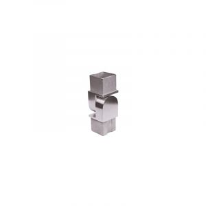 Qualite francaise] - Connecteur réglable pour tube carré de 40mm - Hauteur 52mm Largeur 26mm - Inox 316 - à coller