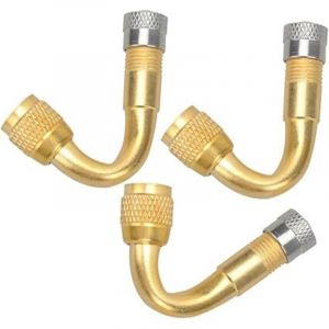Rallonge De Valve De Pneu &agrave; 45 Degr&eacute;s 3pcs Adaptateur De Valve pour Voiture Camion Outil De Gonflage Installation Facile Les Espaces Restreints