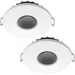 Arum Lighting - Lot de 2 Spots Encastrables led 8W milan cct IP65 IK07 avec Transformateur Dimmable