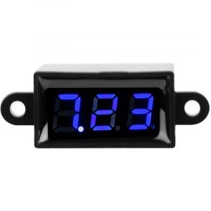 Gistuch - Voltmètre Numérique 2 Fils dc 3.0-30V 0.28 affichage du Panneau led Jauges de Voltmètre Numérique Voltmètre Testeur de Tension étanche