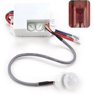 Lntyq - Mini Détecteur Capteur de Mouvement Infrarouge Intégré, Mini Capteur pir pour Installation Intérieure, Commutateur Automatique 220V, Portée