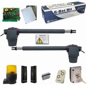 Genius - 51701281 faac Kit Automatisme Portail Battant g-bat 300 51701271 gflash 230V