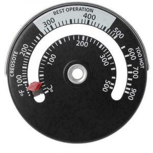 Serbia - Thermomètre de Poêle Magnétique Thermomètre de Tuyau de Poêle à Feu pour Le Compteur de Température pour Tuyau de Cheminée en Bois Rond Four
