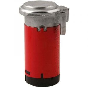 Pompe &agrave; air de voiture 12 V avec klaxon rouge - Compresseur d'air tendance - &Eacute;tanche - Chrom&eacute; - Ne rouille pas - Pour klaxon &agrave; air 12 V - Pour