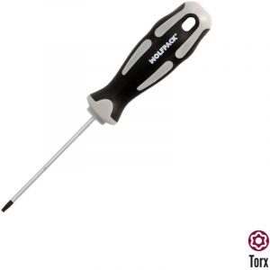 AFT - Tournevis Torx inviolable S2 Acier Bi-mati&egrave;re Manche tpr. Mesure T09 x &oslash; 3,0 x 75 mm.