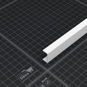 Profilé pvc en u 19 x 9 mm - Longueur 1.80 m - Blanc