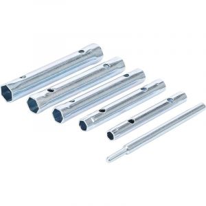 Aiperq - Tuyau d'égout de cuisine, robinet d'évier, clé à douille hexagonale creuse étendue à double usage et outil de boîtier de noyau 6 Pièces