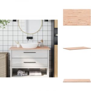 Comptoir de salle de bain 100x60x1,5 cm bois massif de h&ecirc;tre - Plan De Travail Cuisine - Comptoir Salle De Bain - Bois Massif - Hetre - Meubles Salle