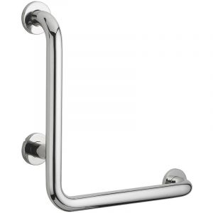Thirard - Barre de maintien coud&eacute;e, inox 304, longueur 800mm, angle 90&deg;, &Oslash;32mm, finition inox poli