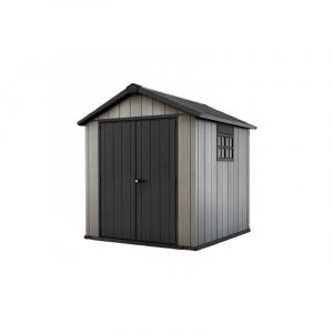 [JAMAIS UTILISE] Abri de Jardin 4,5m² KETER Oakland 757 en Résine et Métal Gris - 224432