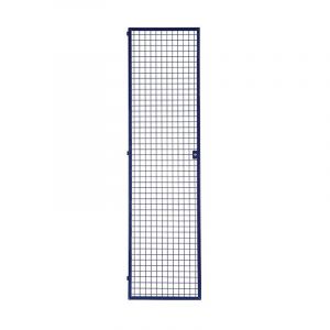 Porte grillagée LOGS 240 H1970xl540 mm bleu RAL 5022 verrouillable