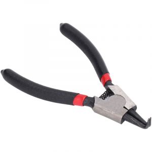 Pince &agrave; Circlip Externe avec M&acirc;choire Coud&eacute;e &agrave; 90 Degr&eacute;s Pince &agrave; Anneau de Retenue en Acier au Carbone Outil de R&eacute;paration &agrave; la Main 5 Pouces