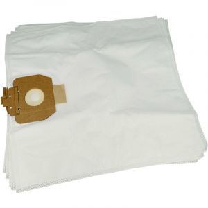 5x Sacs compatible avec Diversey Taski Aero 8 Plus, Aero 8, Aero 15 Plus aspirateur - microfibre non tissée, 43cm x 41cm blanc - Vhbw