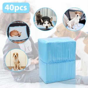 Randaco Tapis Absorbant Chien, 40 Pi&egrave;ces, 60 &times; 60 cm Alaise Jetable Al&egrave;se Pipi Propret&eacute; Educateur Chien Animaux, Aleze Impermeable, Pee Pad