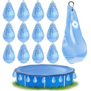 [JAMAIS UTILIS&Eacute;] Sacs de lestage pour couverture de piscine, lot de 12 sacs de lestage, sacs de lestage pour couverture d'hiver, sacs muraux pour