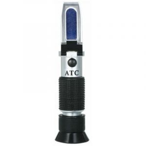 Refractometre De Salinite Densimetres D'Eau De Mer Portables Testeur De Salinite Optique Refractometre Atc Portable, Double Echelle: 0-100&permil; &