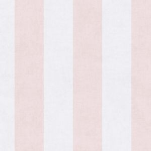 Papier peint &agrave; rayures Profhome 770782 papier peint intiss&eacute; lisse avec un dessin infantile mat rose blanc-cr&egrave;me gris soie 5,33 m2