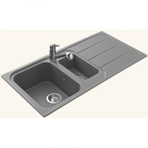 Vier granit gris EWI oglio 1 bac et demi - 1 égouttoir