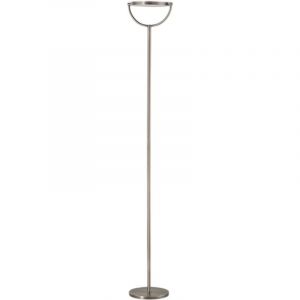 Plato - Lampadaire LED 30W &agrave; intensit&eacute; variable, 3 000 K, 2 968 lm, H 190 cm, interrupteur &agrave; p&eacute;dale - Perenz - Gris titane