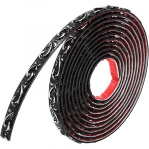 5m Moulures Murales Flexibles, Auto Adh&eacute;sif D&eacute;collable et Collable Molding Papier Peint Cadre Miroir Bordure Trim pour Cabinet Cadre Miroir, Vague