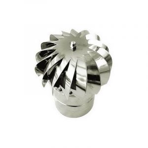 MBM &ndash; Terminal de chapeau de vent pour conduit de chemin&eacute;e DN 180 &ndash; Acier inox 316 &ndash; Temp&eacute;rature max 600 &deg;C &ndash; Installation conforme UNI/TS 11278:2008
