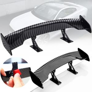 Lntyq - 2pcs Mini Aileron Voiture, Spoiler d'Aile Arrière De Mini Voiture Noire Gm, Mini Spoiler De Voiture Universel sans Poinçon, Mini Aile Arrière