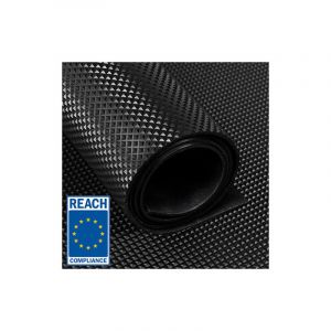 Vivol - Tapis caoutchouc / caoutchouc en rouleau - Motif pyramidal noir - 3 mm - Largeur 120 cm - Rouleau de 10 m