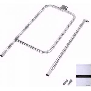 Tube de br&ucirc;leur 61,6 x 26,4 cm 65032 pour barbecue &agrave; gaz Weber s&eacute;rie Q300 (Q320, Q3000, Q3200), accessoire en acier inoxydable