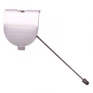 Cache crochet de remorquage pare-choc arri&egrave;re chrom&eacute; Fiat 500 phase 1 2007-2015