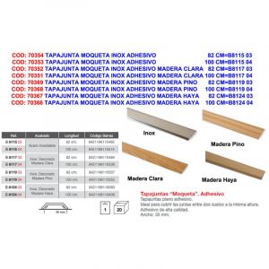 Brinox - Solin Inox pour Tapis Adhésif sur Bois de Hêtre 82 CMB8124 03