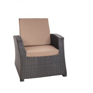 Coussins de chaise en résine tressée 56x52x7cm Lot de 2 coussins de chaise extérieur, Coussin de fauteuil de jardin Bleu, Coussin avec dossier