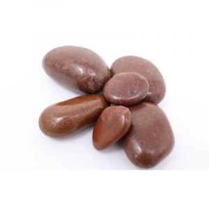 Aquagart - 60 kg galets polis, gravier, galets de rivière, cailloux, gravier de jardin, gravier décoratif, rouge