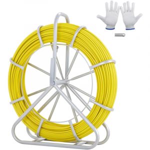 Mophorn - vevor Ruban a Poisson Fibre de Verre 182,88 m 7,9 mm Aiguille Electricien de Tirage Fil Cable Electrique Extracteur Bobine de Conduit