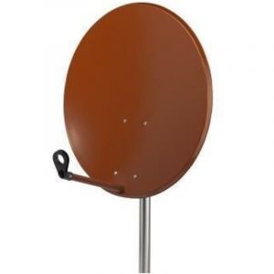 Parabole satellite - HAMA - 80 cm - Couleur rouge - Dimensions 75x84 cm - Monture AZ/EL