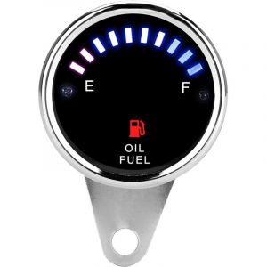 Jauge de carburant,DC 12V Jauge de Compteur d'huile &Eacute;lectronique, Manom&egrave;tre R&eacute;gulateur de Pression pour Moto / Voiture Universelle