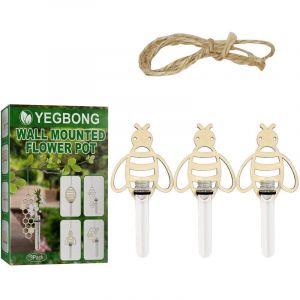 Green Mobility-Vase &agrave; suspendre au mur, vase hydroponique mural, pendentif de d&eacute;coration murale de salle &agrave; manger, d&eacute;coration de salon &agrave; la maison 3