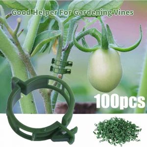 100 Pieces Clips Tomate pour Plantes,Plant Support Clips de Jardin,Tomates Clips de Support de Plantes ​Clip,Clips de Support de Plantes pour
