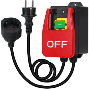 Monophas&eacute; 220 V, interrupteur &agrave; bouton-poussoir, interrupteur de s&eacute;curit&eacute; avec prise, interrupteur d'arr&ecirc;t rapide de la table de fraisage et autres