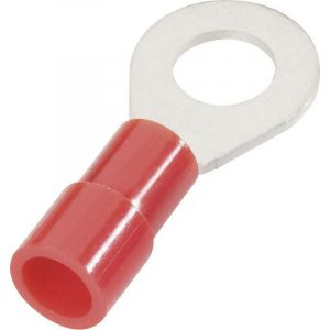 Cimco - 180076 Cosse &agrave; oeillet Section max.=10 mm&sup2; &oslash; du trou=10.5 mm partiellement isol&eacute; rouge 1 pc(s) D28365