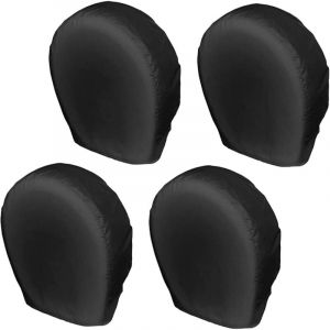 Housses de pneu, 4 pièces, housses de pneu secours anti-pluie et anti-poussière, remorque -soleil, roue camping-car portables et pliables,