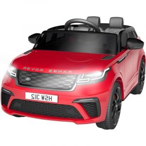 Voiture &Eacute;Lectrique Enfant 12V Land Rover Licenci&eacute;e - V&eacute;Hicule Tout-Terrain avec T&eacute;l&eacute;Commande, Musique, USB, TF, MP3 - Jouet Enfant 3 Ans Et Plus(Rot)