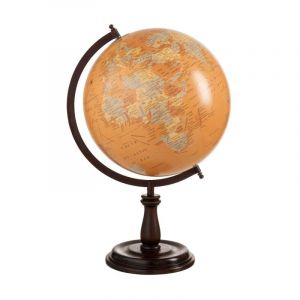 Paris Prix - Globe Terrestre sur Pied Bois 'Iconic' 52cm Naturel